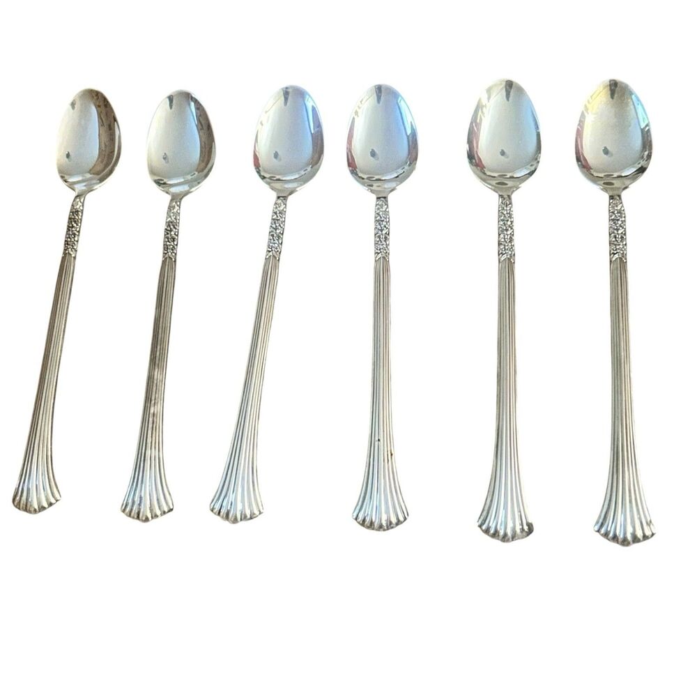 Oneida Floral Queen Silver plate Iced Teaspoons